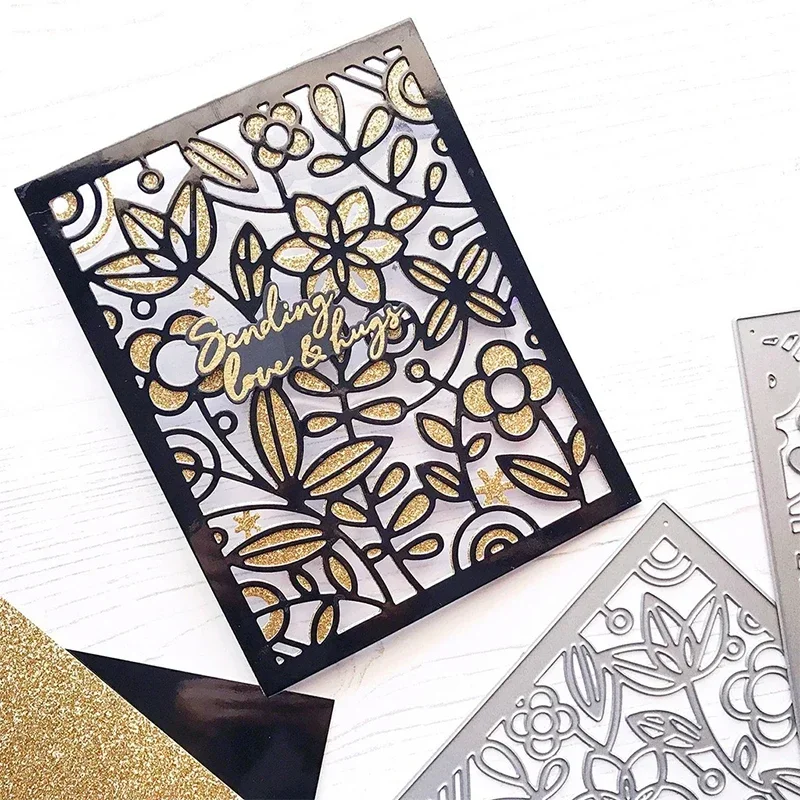 جديد ثلاثية الأبعاد طبقات المعادن قطع يموت وسكرابوكينغ لصنع الورق زهرة خلفية يتوهم الزهور إطار بطاقة الحرفية مجموعة #4