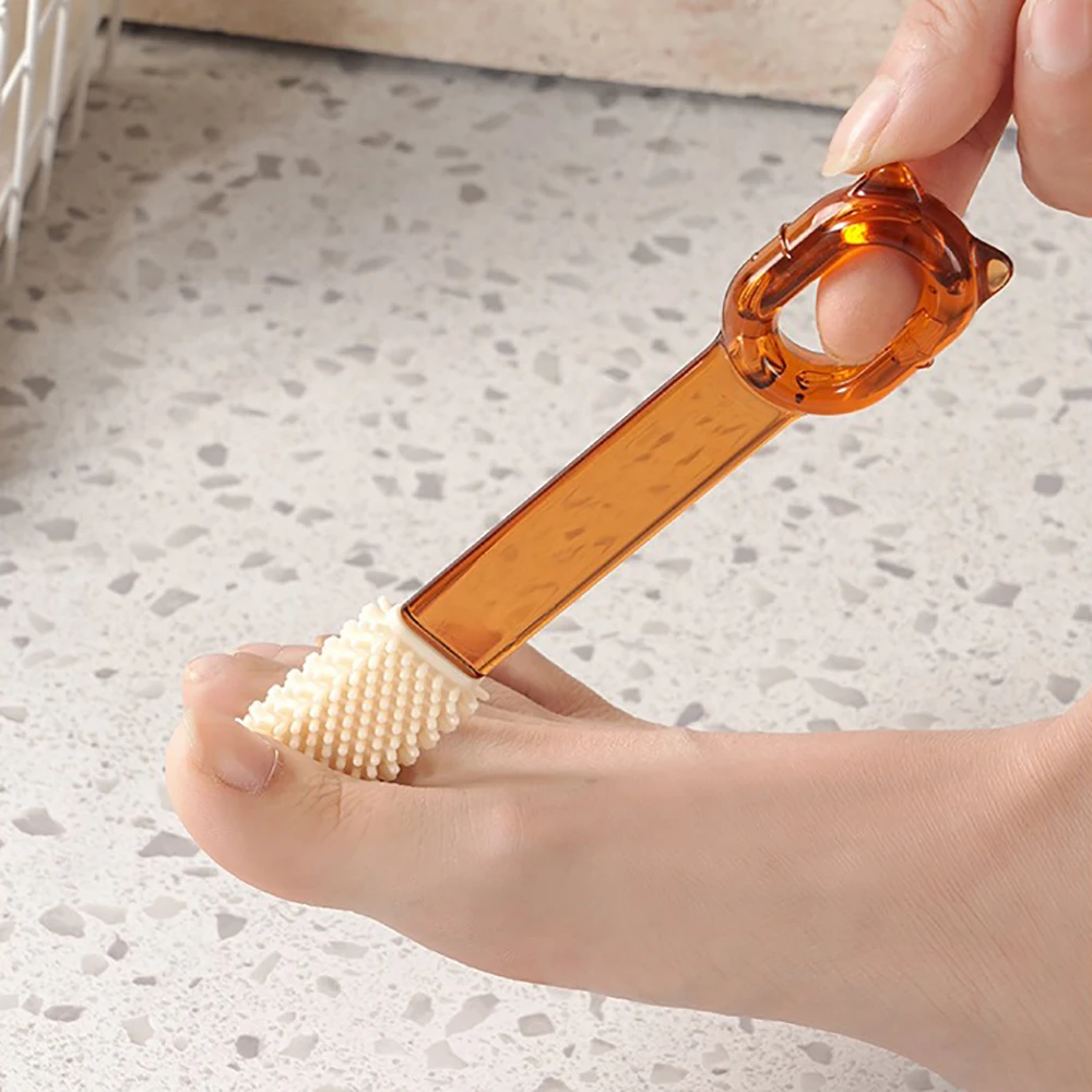 Cute Foot Care Tool Mini Coarse Fine Sand Two-sided Rubbing Foot File Scrubber Removable Grinding Head Remove Dead Skin Calluses