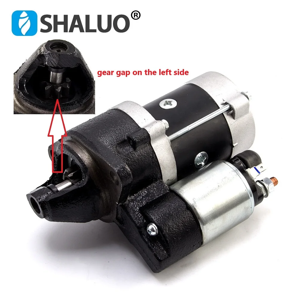 HW16-1 8T 12V 1.6KW Engine Starter Motor 8 Gear teeth For Motor Starter Diesel Generator Parts