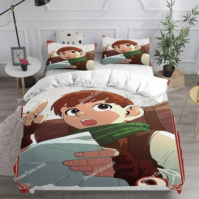 

Fashion 3d Printed Anime Delicious in Dungeon Bedding Set Boys Girls Twin Queen King Size Duvet Cover Pillowcase Bed Boys Adults