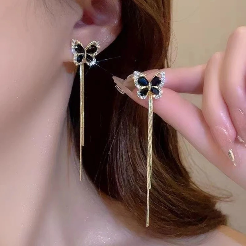 1Pair Exquisite Bla…