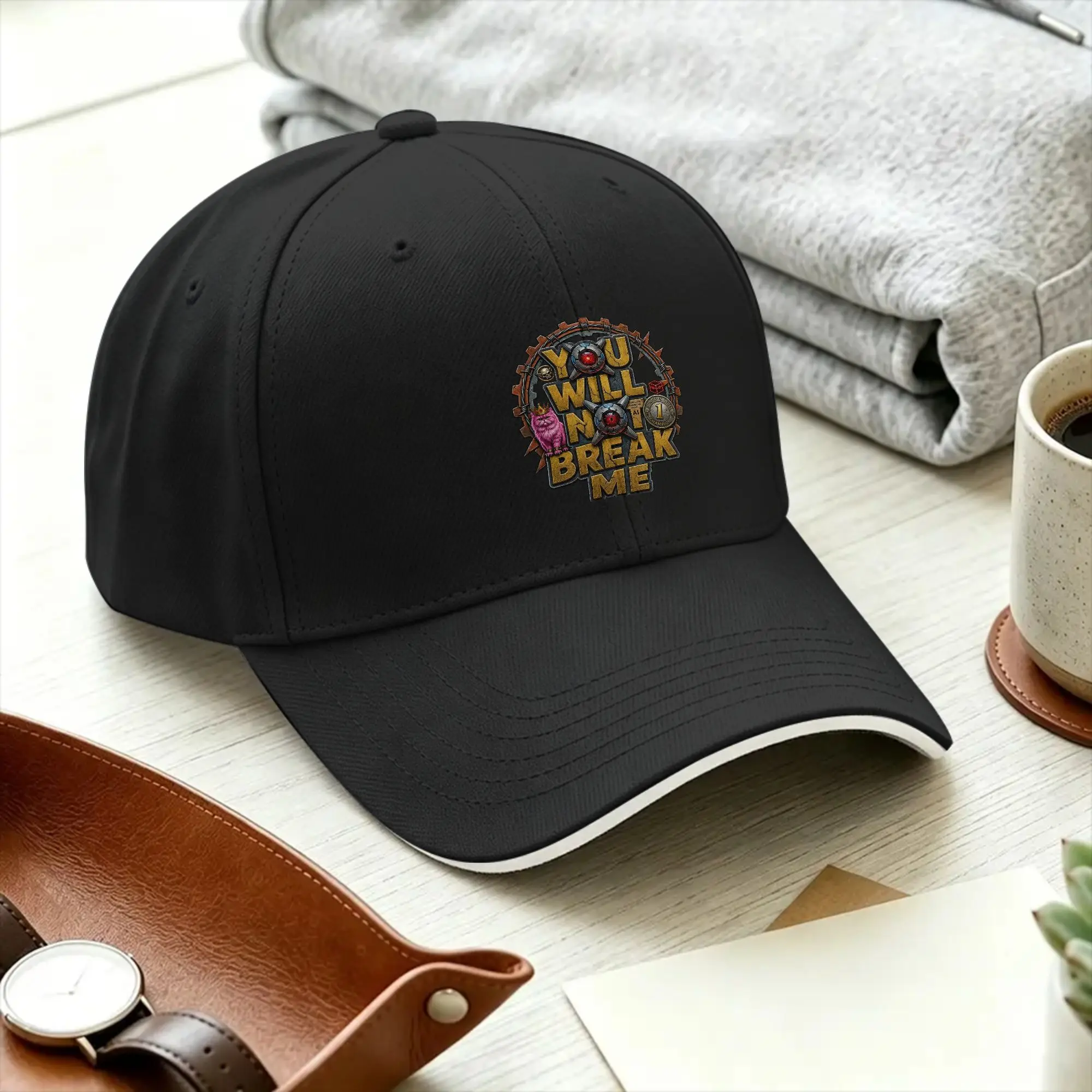 You Will Not Break Me Sun Baseball Cap Spring Men Adult Dungeon Crawler Carl  Print Trucker Hat Wholesale Casual Baseball Caps