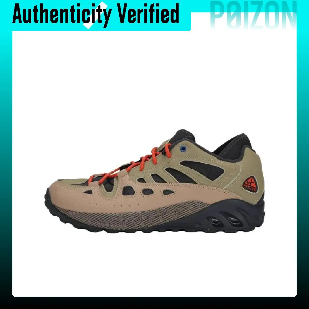 Nike ACG Air Exploraid Coverage, Zapatos Deportivos de Exterior Antideslizantes de Caña Baja para Hombre, Marrón Verde FJ1920-200
