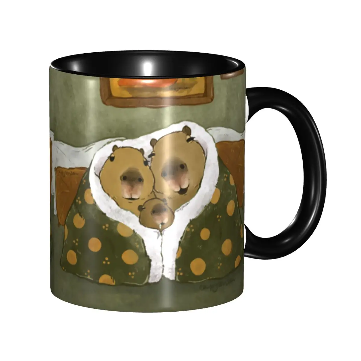 

Capybara Family Mugs Personalized Animal Pet Ceramic Coffee Mug Cup Creative Gift