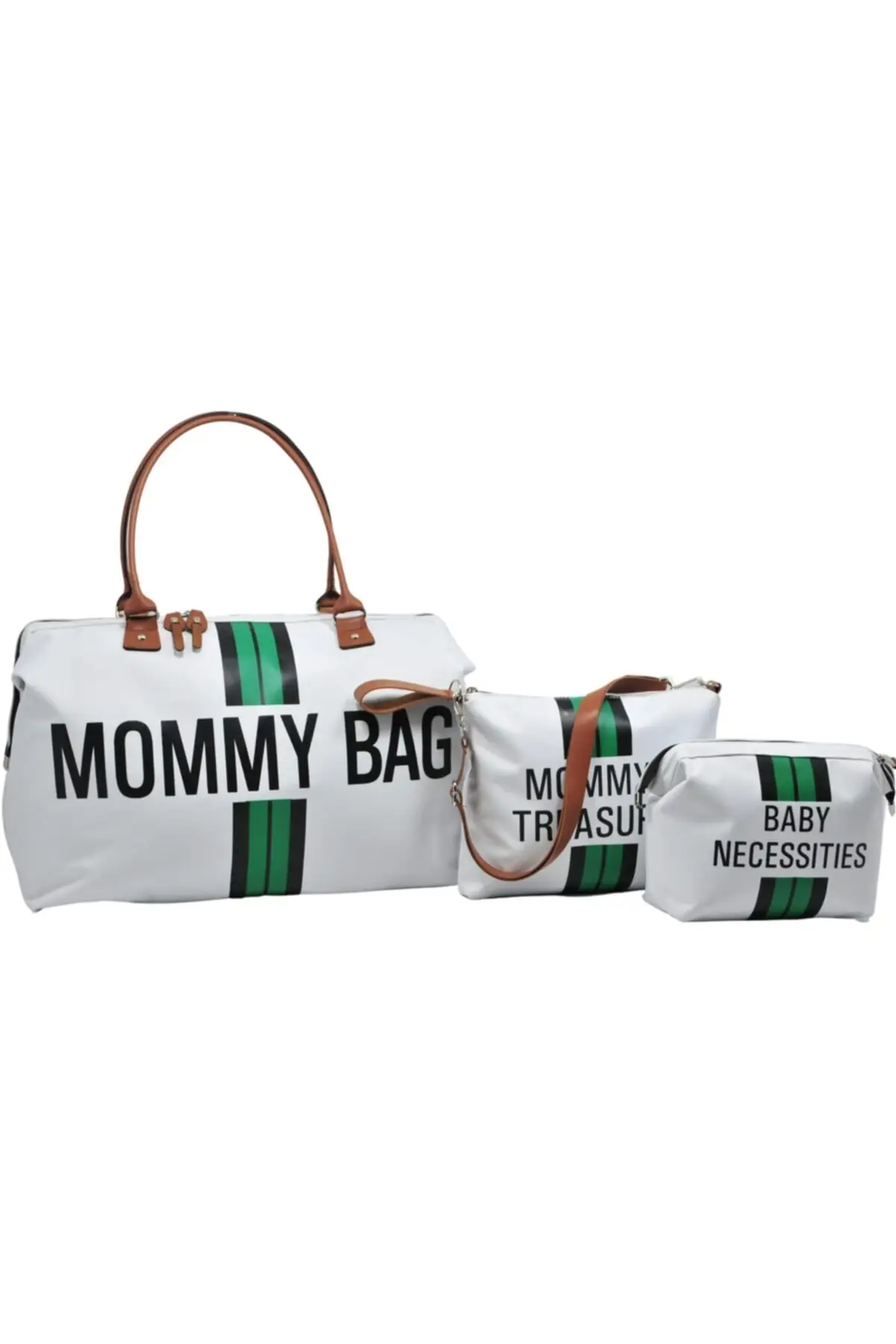 

Mommy Bag Design Striped 3 Pcs Set White Baby Mom Baby Care And Women Bag 2022 Mommy Bag Stroller Organizer Changing Travel