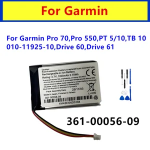 Bilashmart BackShell Battery 3.7V/1000mAh 361 00056 09 Garmin Pro 70Pro 550PT 5/10TB 10010 11925 10Drive 60Drive 61 + Tools