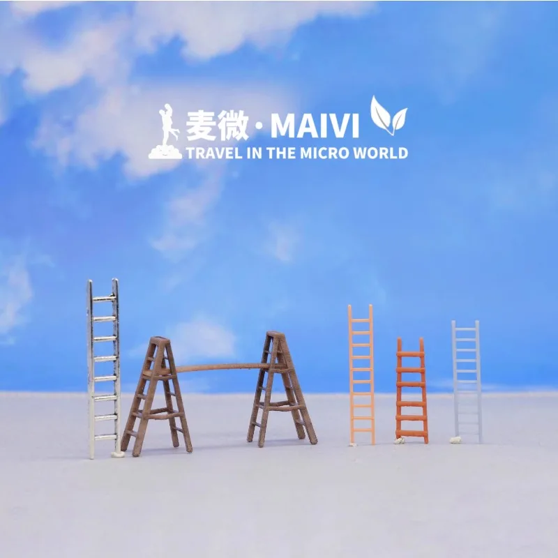 Creative Decor Toys 1:64 1:87 scala HO piccola scala modello a spina di pesce scala di estensione scala fata giardino accessori Desktop