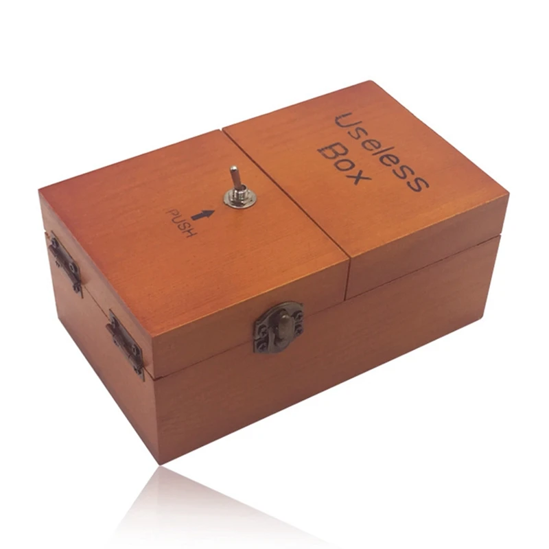 Useless Box With Surprises Wooden Useless Box Fully Assembled Toy For Adults And Children