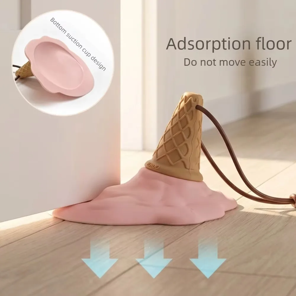 Safety Silicone Door Stop Stoppers Block Wedge Doorstops Door Stopper Home Office Door Rear Retainer Anti-collision Stop