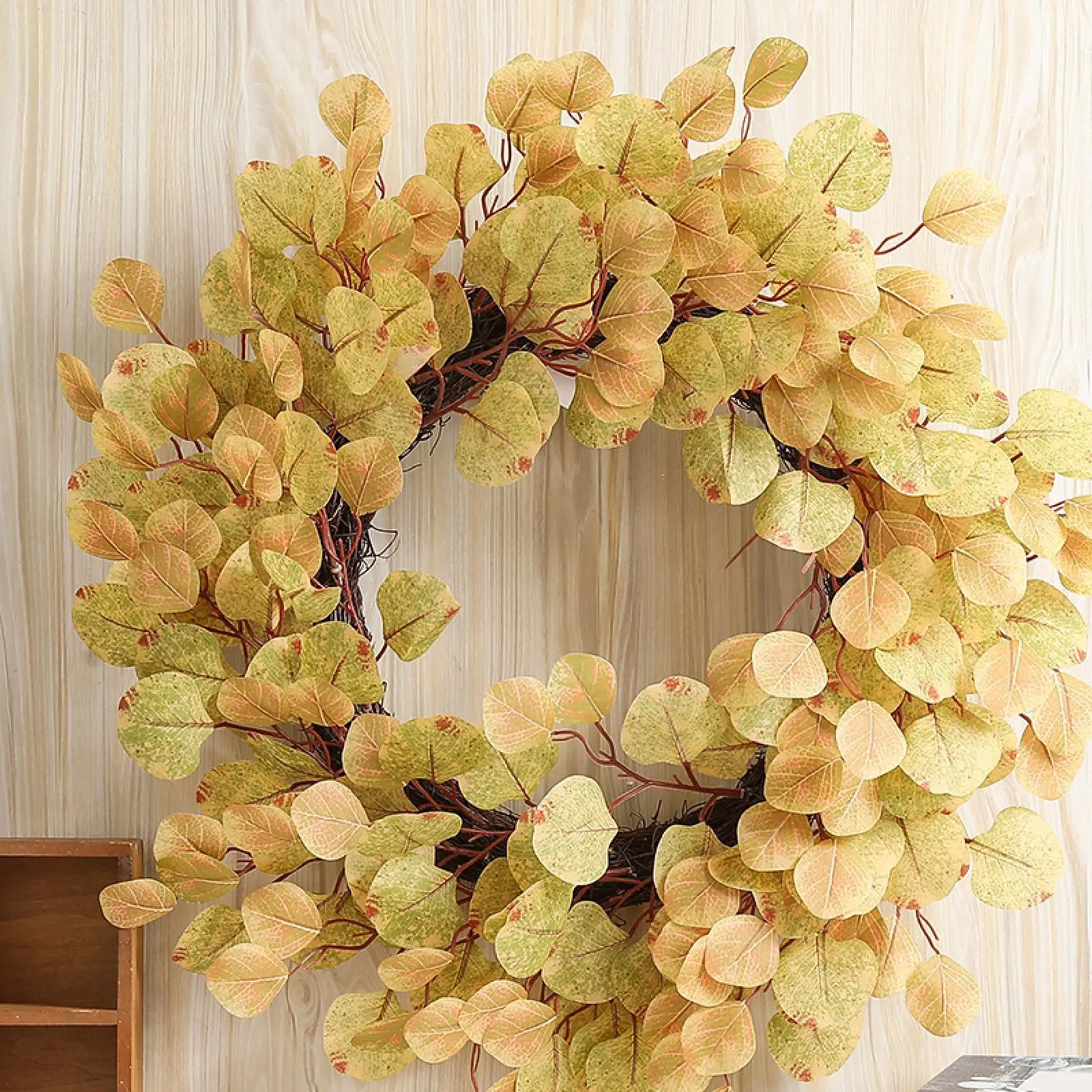 

Fall Wreaths for Front Door Decorative Versatile Lifelike Autumn Wreath 18 " for Fireplace Housewarming Gift Home Window Wedding