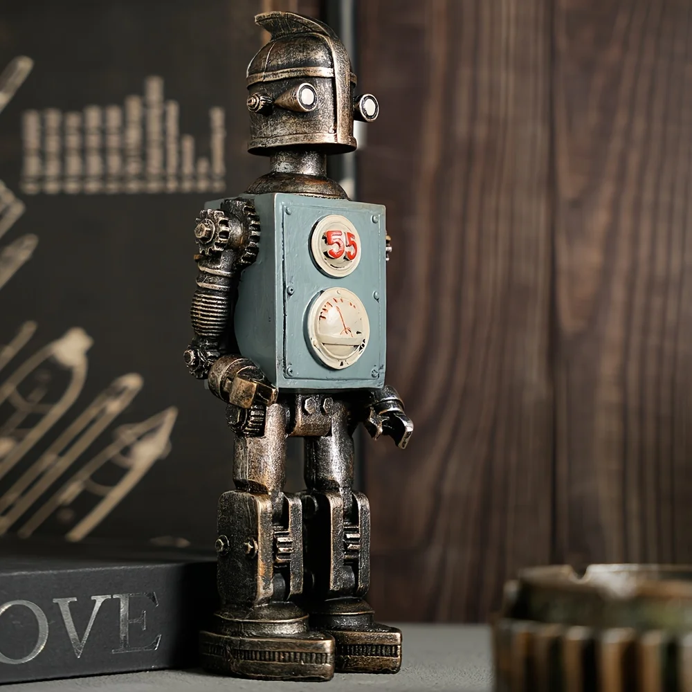

American Industrial Vintage 55 Steam Robot Office Decor Living Room Retro Style Craft Art