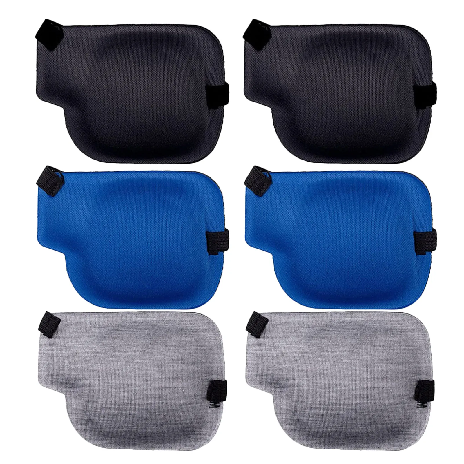 

6Pcs Single Eye Patch for Adults Left Side Protection Reusable Fabric Eye Cover 3D Ergonomic Design for Surgery Recovery