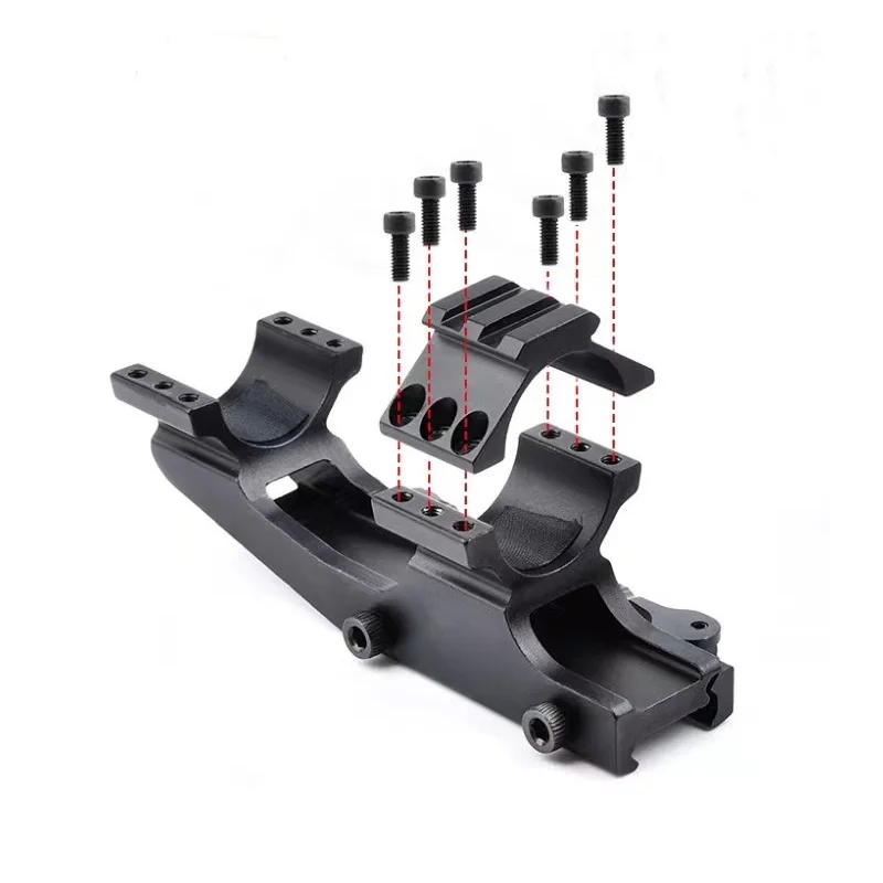 25.4mm/30mm Quick Release Cantilever Weaver Forward Reach Dual Ring Scope Mount  Sight Bracket Rear Extension Integrated Bracket