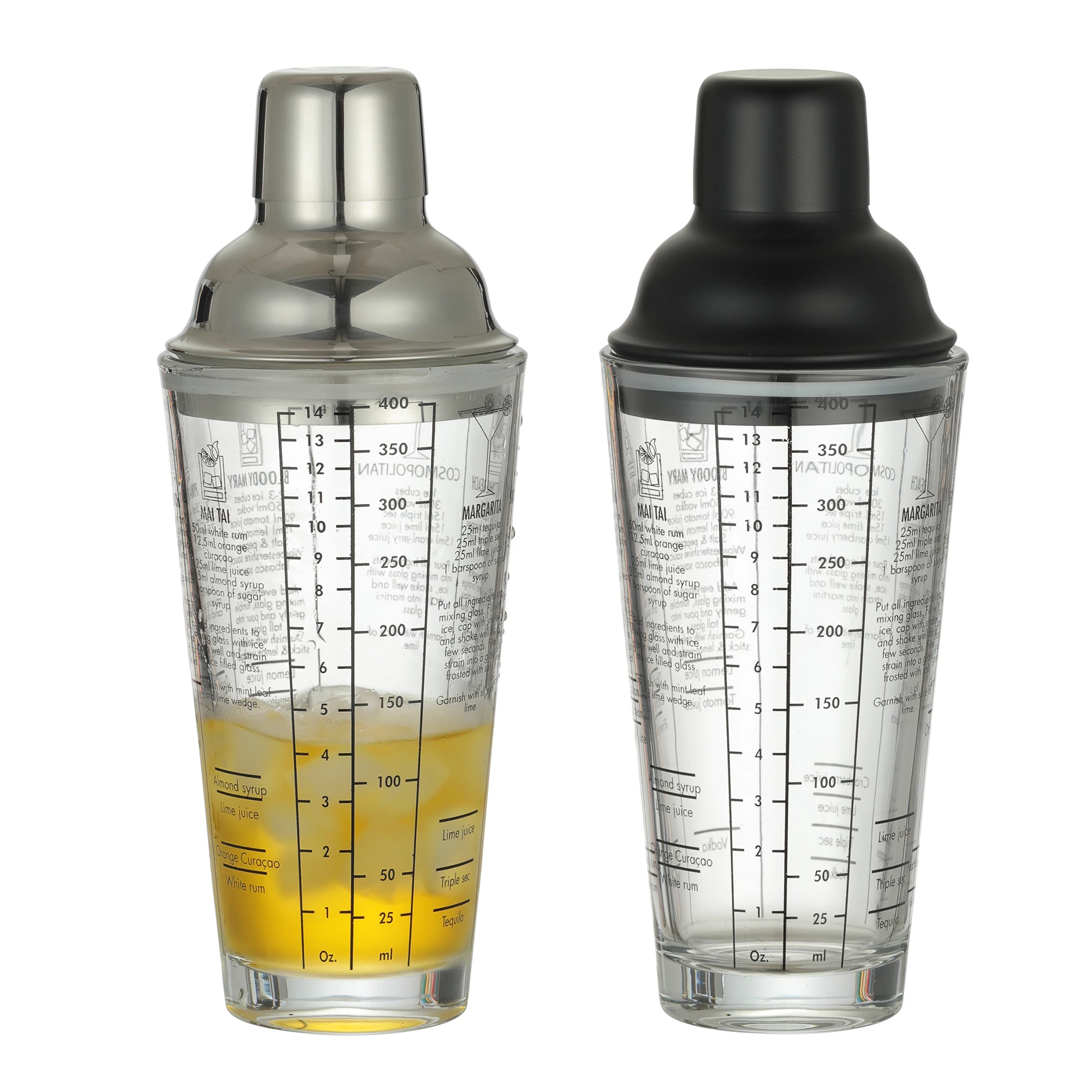 

420ml Mix Master Glass Cocktail Shaker Bar Tools