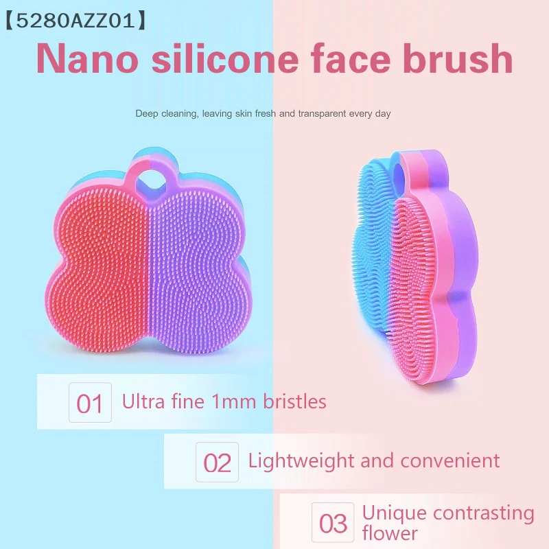 Silicone Face Cleansing Brush Facial Deep Pore Skin Care Scrub Cleanser Tool New Mini Beauty Soft Deep Cleansing Exfoliator