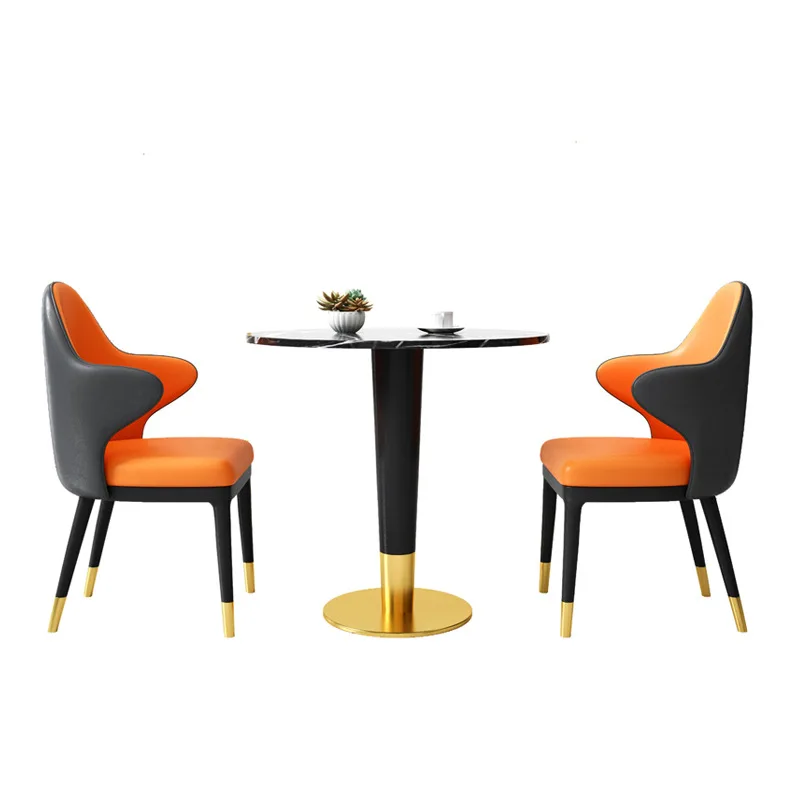 

Роскошный стол для переговоров Nordic Light и комбинация стульев, офис продаж, один стол и четыре стула, бизнес-ресепшн, гостиная