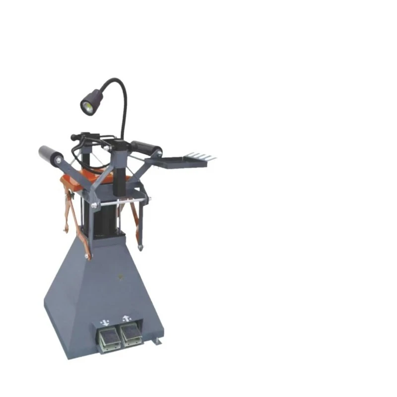 Pneumatic tire expander, foot-operated expander, automobile tire removal and stripping machine