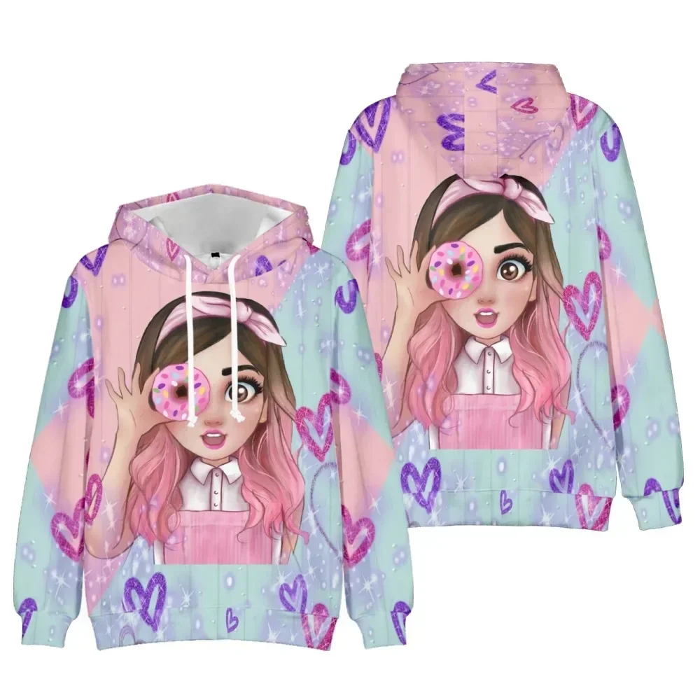 3D Mis Pastelitos Kids Girls Bluza z kapturem Kobiety Pullover Moda Bluza z kapturem Płaszcz Dzieci Odzież 3D