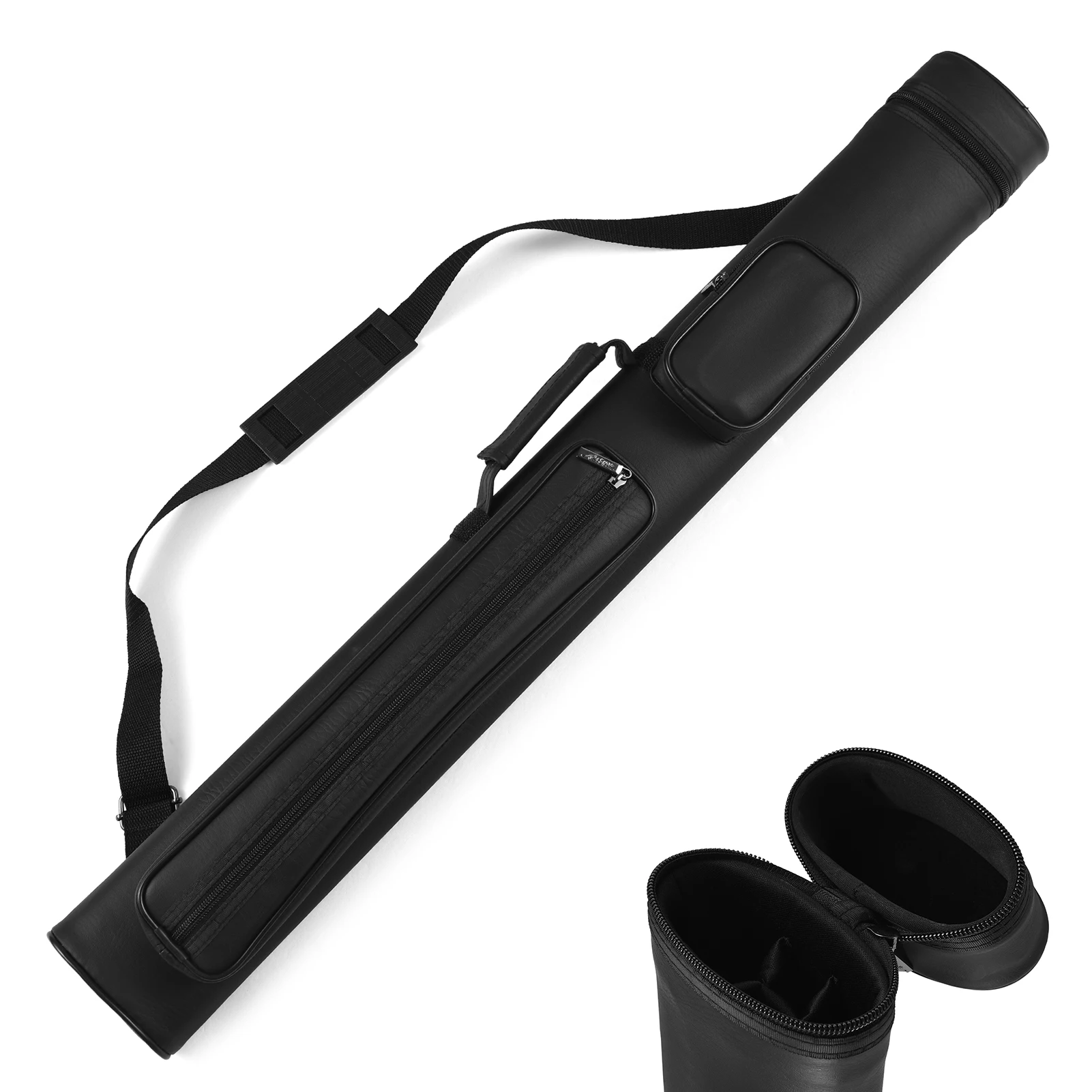 

2X2 Hard Cue Case Billiard Pool Cue Stick Carrying Case Tube