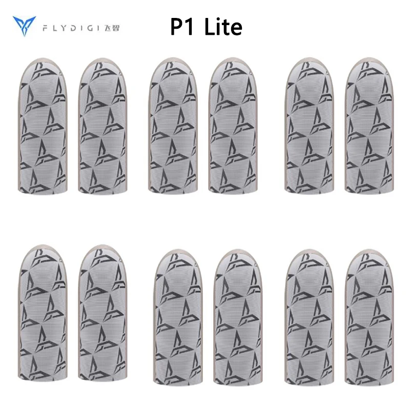Flydigi غطاء أكمام إصبع الألعاب من القماش الفضي P1 Lite 40D نايلون مقاوم للاهتراء + محتوى فضي 100% حساسية عالية رفيع للغاية