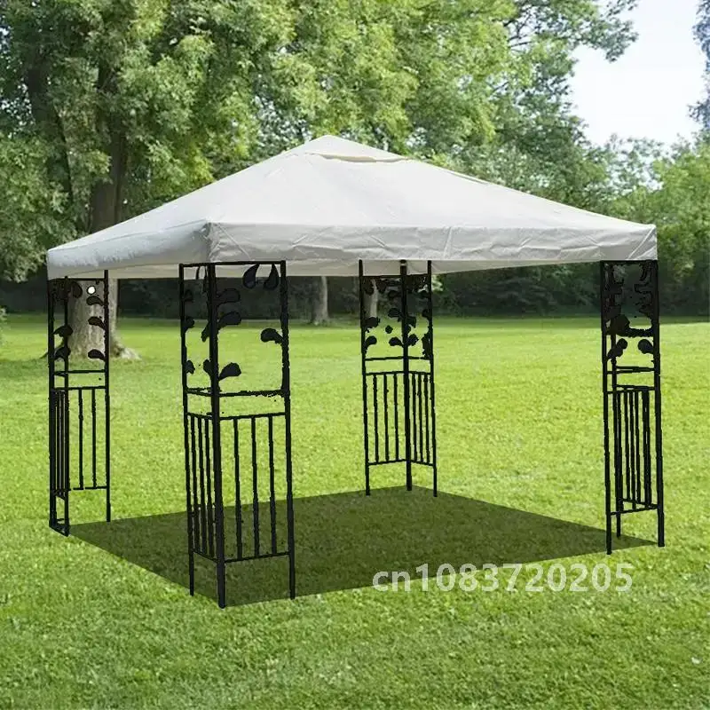 3X3M Canopy Top Cover Replacement Four-Corner Tent Cloth Foldable UV Protection Patio Pavilion Replace Gazebo Canopy Top Cover