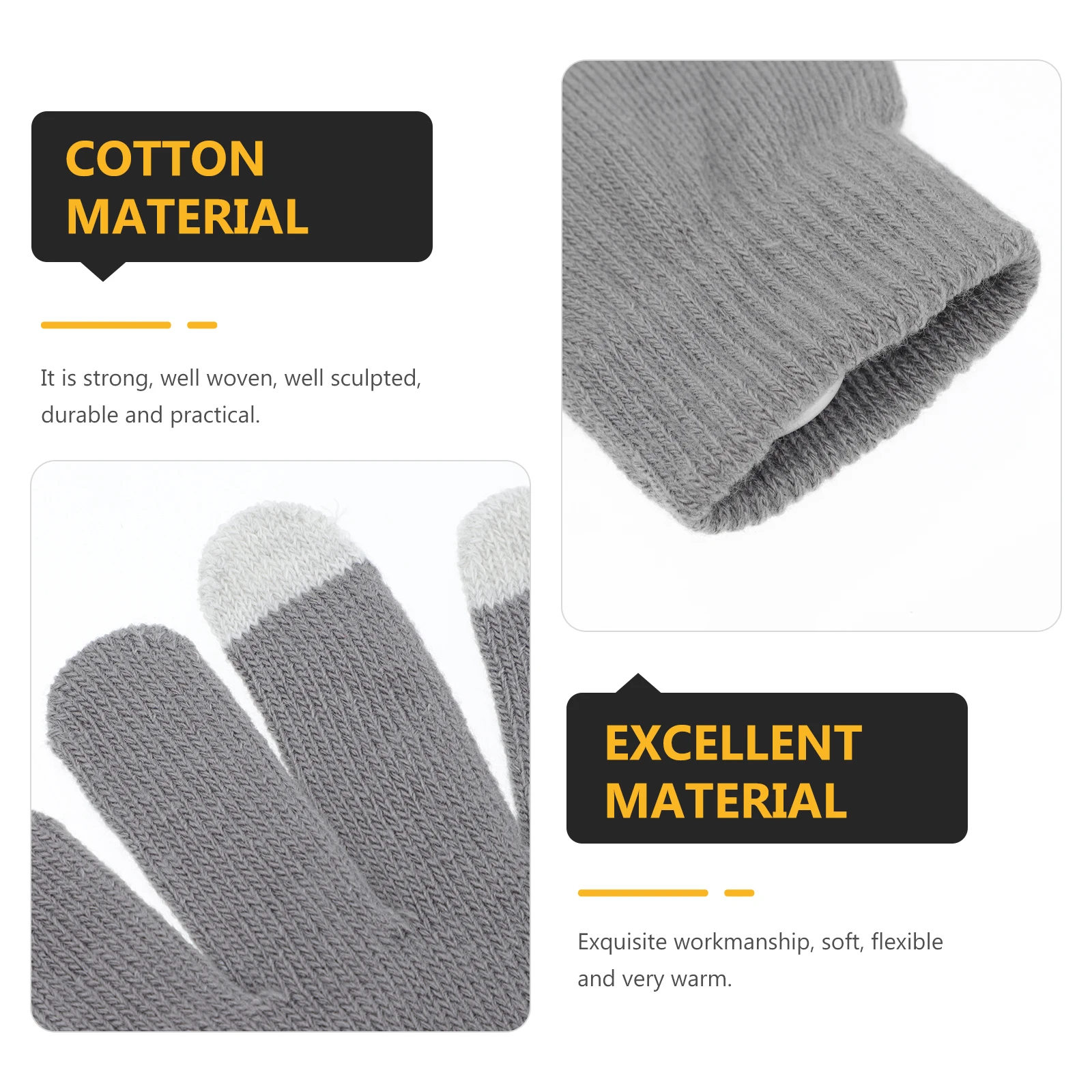 

Heated Gloves with Touch Screen Design USB Powered Warm Gloves for Winter Commute Office Work Study Comfortable Unisex Fit