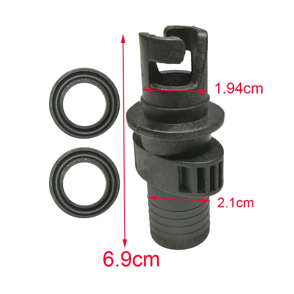 Kayak Inflatable Boat Air Valve Adapter Inflation Dinghy Valve Adaptor Air Pump Hose Screw Valve Connector