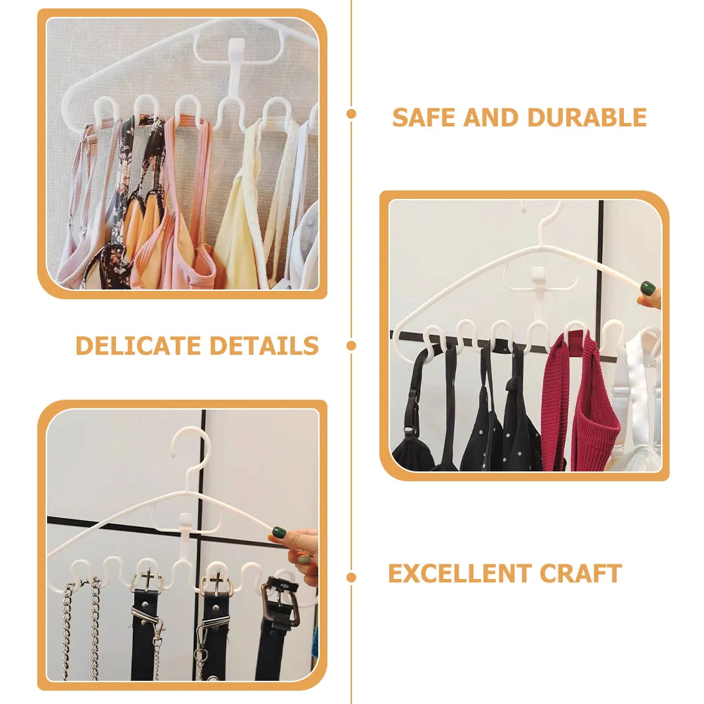 

10Pcs Wave Shape Closet Hangers Space Saving Organizer for Scarves Tank Tops Bras Tie Belt Holder Tank Tops Hangers