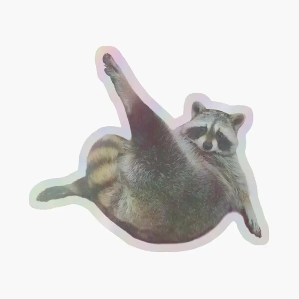 

Give ‘em the razzle ol drazzle Holographic Sticker for Laptop Decor Bedroom Car Cute Cartoon Art Fashionable Public Suitcase