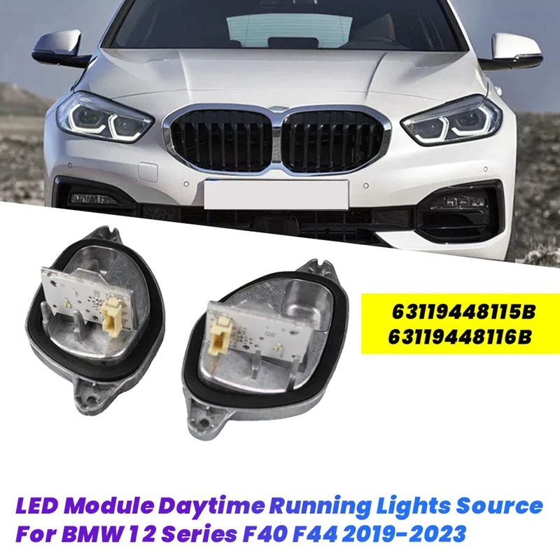 Car Headlight LED Module Daytime Running Lights Source For BMW 1 2 Series F40 F44 2019-2023 63119448115B 63119448116B