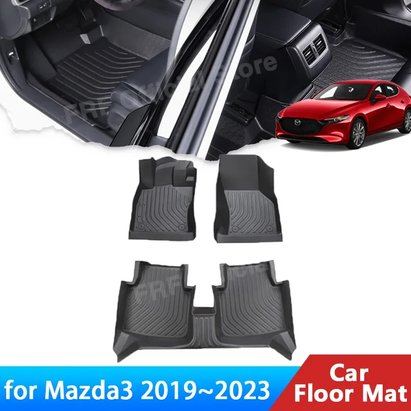 

TPE for Mazda3 Mazda 3 Axela BP 2019 2020 2021 2022 2023 Accessories Car Floor Mat Foot Panel Liner Carpet Pad Waterproof Mats