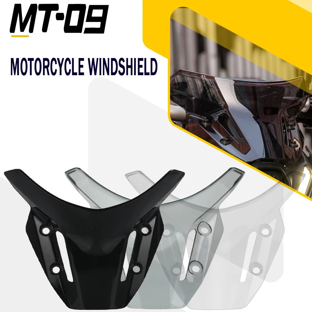 

Motorcycle Windshield Risen WindScreen Spoiler Air Deflector Screen For YAMAHA MT-09 FZ-09 SP FZ09 MT09 MT 09 2021 2022 2023