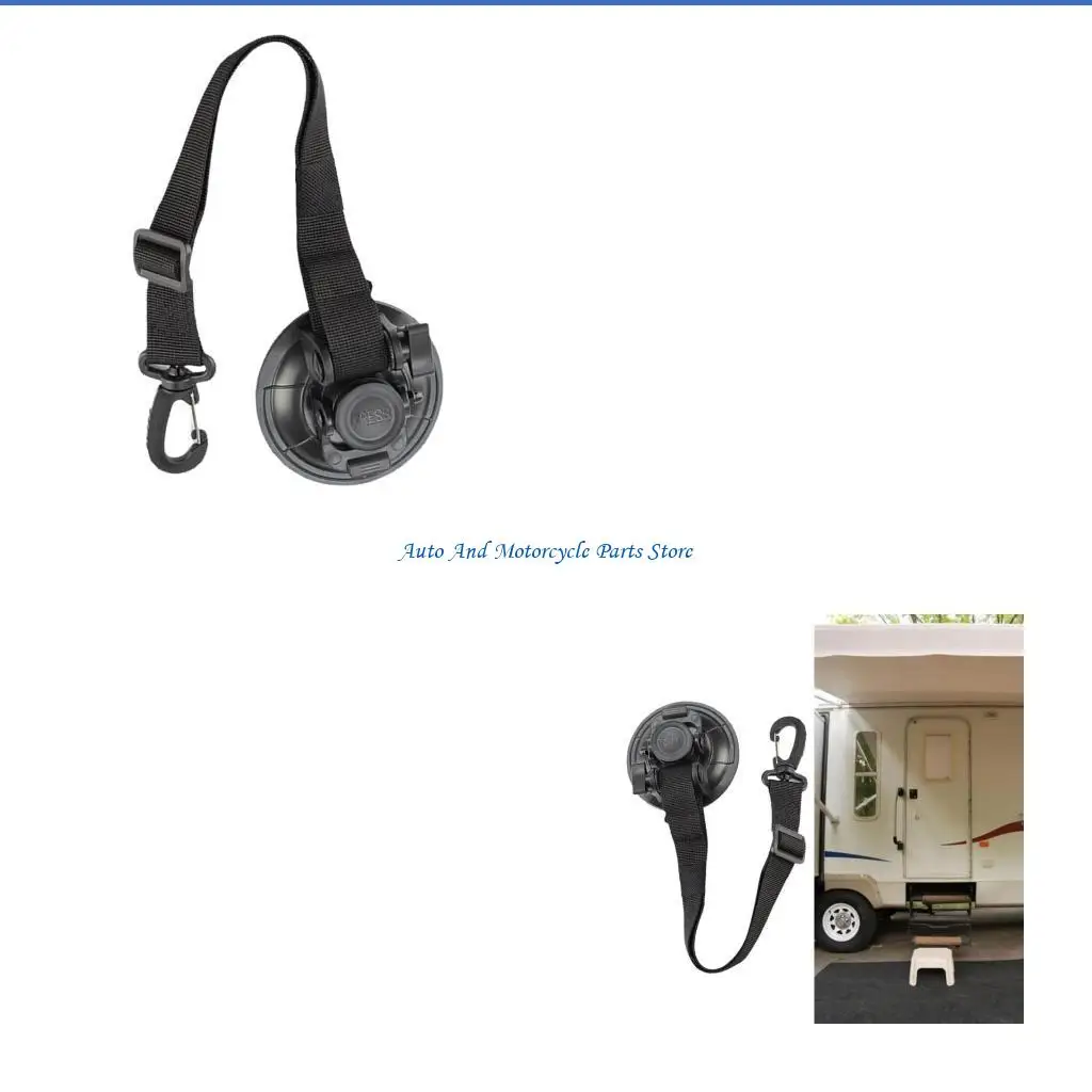 

P9FD Fasteners Holder Suction Cup Strap Universal Motorhome Door Fastening Belt