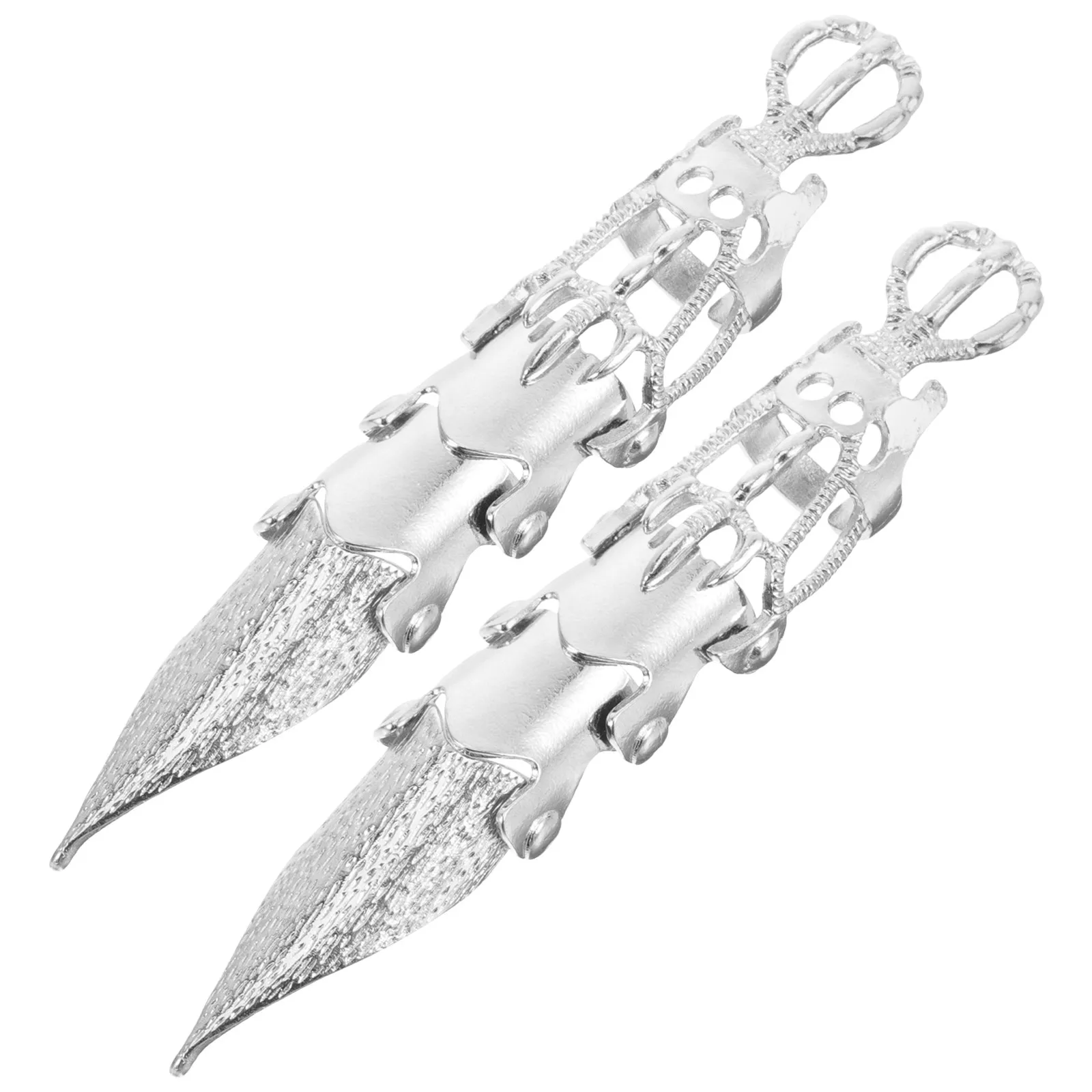

2Pcs Dragon Head Long Finger Rings Alloy Punk Style Full Finger Joint Rings Party Festival Decoration Fashion Accessories