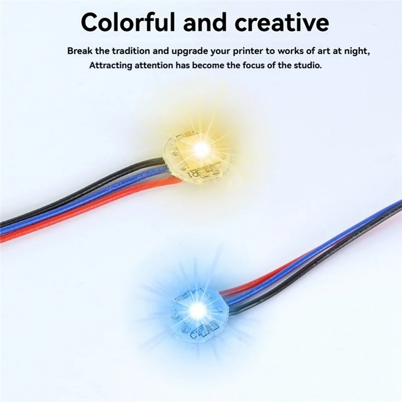 

Превосходный для Voron 2,4 Stealthburner RGB световая лента энергосберегающие детали 3D-принтера яркий световой ремень светодиодный 2 шт.