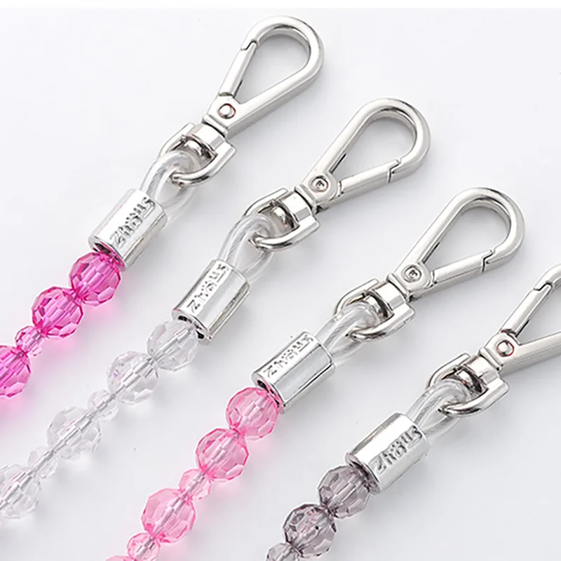 Beads Pet Leash Fashionable Princess Style Crystal Pet Leash for Small Dogs Cats ABS Anti Fracture Dog Beads Leash Pet Accessori