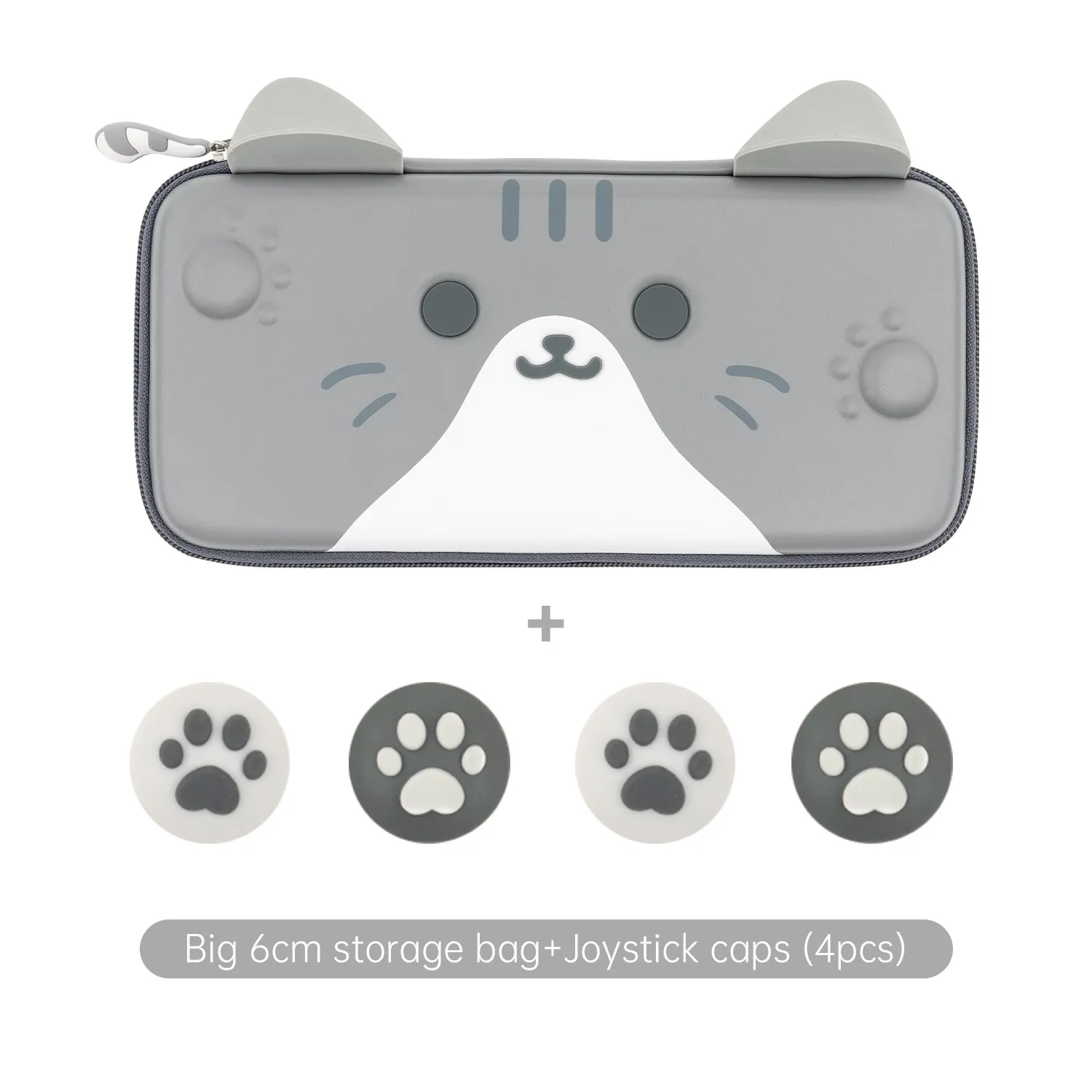 GeekShareかわいい猫の耳ニンテンドースイッチ用ポータブルケースと