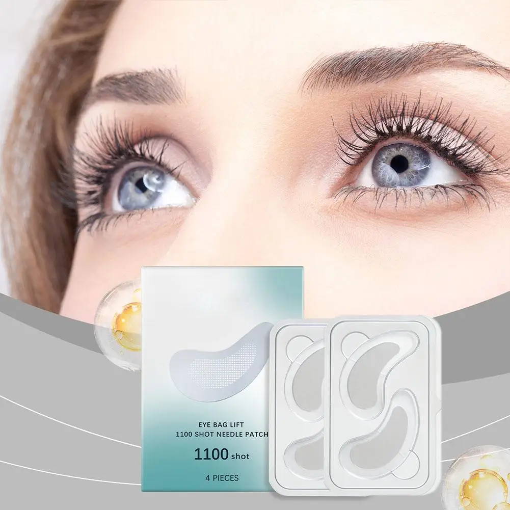 Parches para ojos con microagujas, mascarilla coreana para el cuidado de la piel, ácido hialurónico para antiarrugas, envejecimiento, mascarilla hidratante para ojos en círculo oscuro X3B3