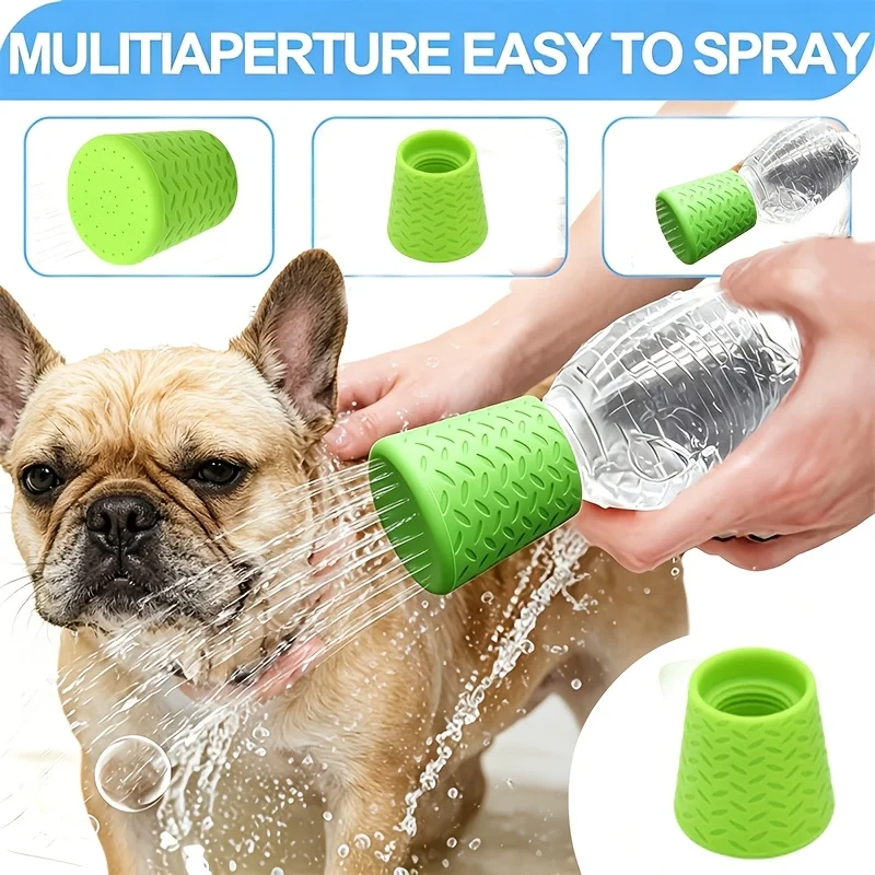 [Future Pet Shower Head] Silicone Pet Shower Head | Portable Dog Bathing and Outdoor Drinking Sprinkler, Multifunctional Shower Head - Pet Cleaning Supplies