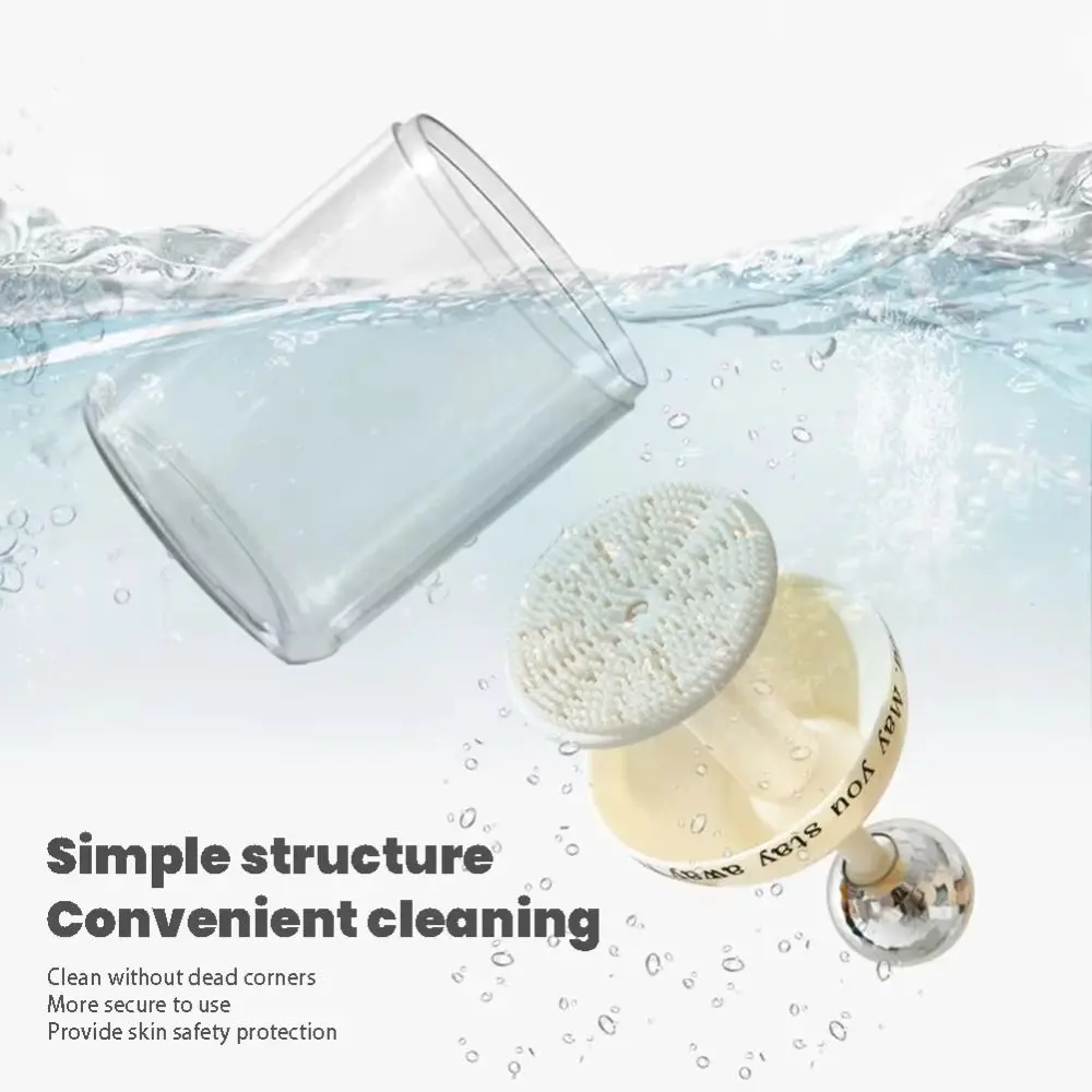 

2PCS Silicone Brush Face Wash Foam Maker Light Luxury Press Automatic Rebound Cup Facial Cleanser Bubble Making Tool