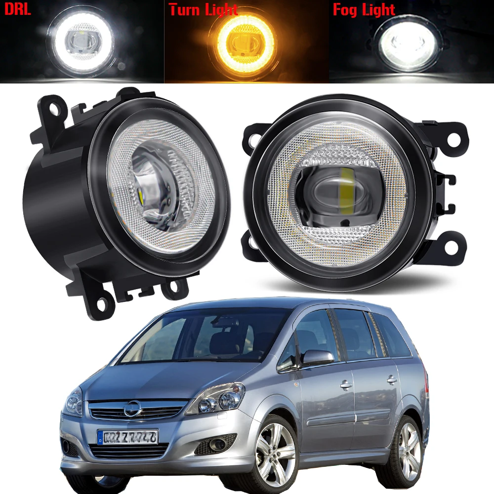 

2 X Car Angel Eye Fog Light For Vauxhall Opel Zafira B MPV A05 2005-2011 30W LED Fog Turn Signal Daytime Running Lamp DRL 12V