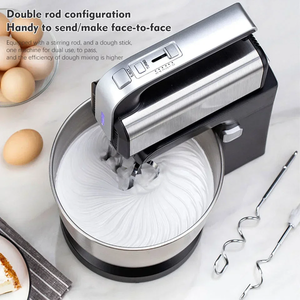 Electric Machine Cake Mixer 5l 6l 3kg 5kg 5 Speed Pizza   Electric Home Kitchen Stand Mixer Dough Mixer