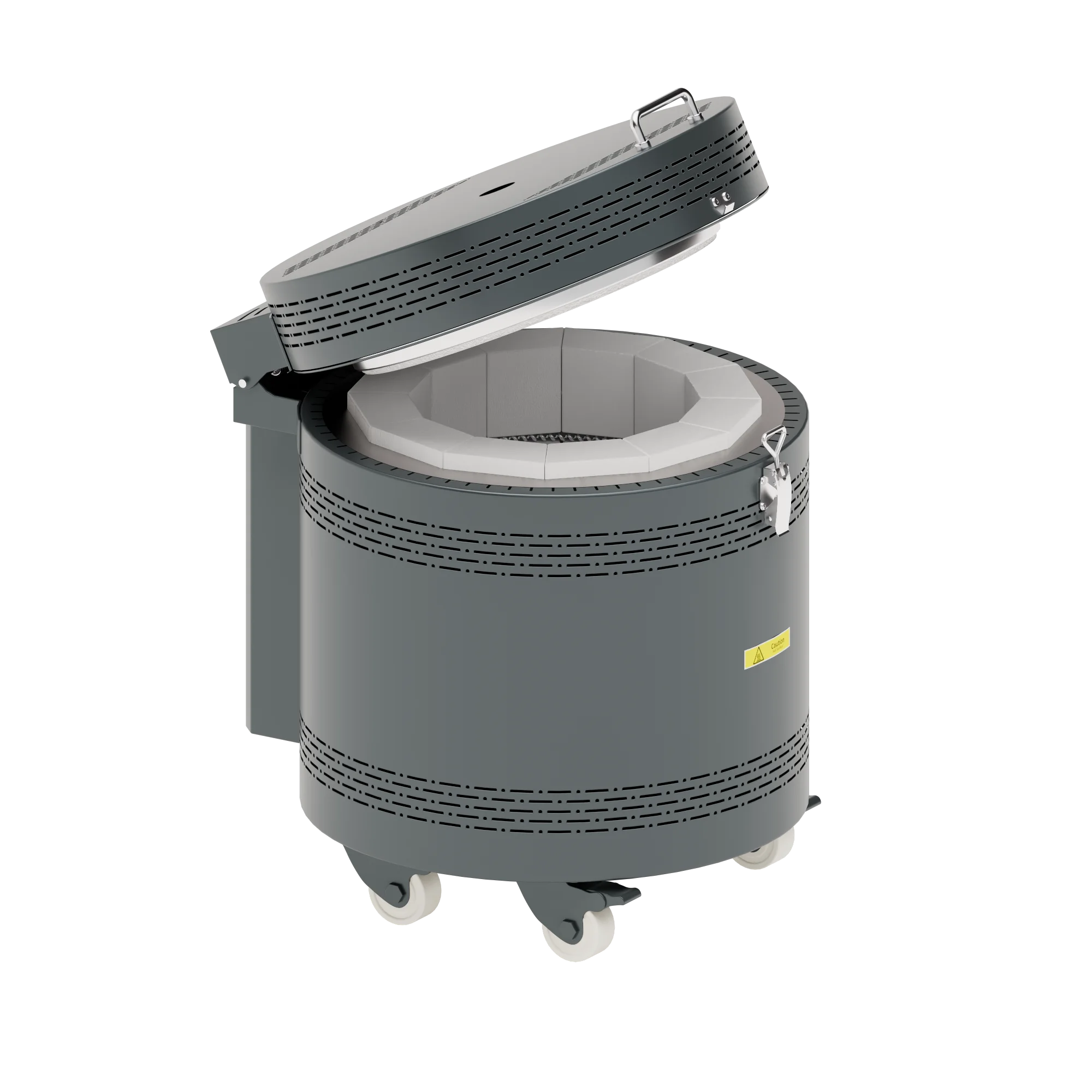 High Quality Test Heating Furnace Round Shape Ceramic Kiln Electric Furnace Energy Saving Ceramic Oven for Pottery