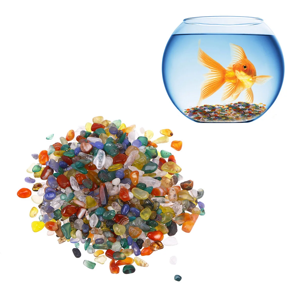 2 حزم العقيق الأزرق سحق الحجر الطبيعي هبط الحصى لحوض السمك حوض للأسماك ديكور التربة بديل المنزل مكتب داخلي