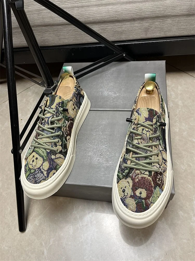 

Модные мужские слипоны из канваса: удобные, мягкие, дышащие, с прочной резиновой подошвой, в корейском стиле, для повседневной носки летом