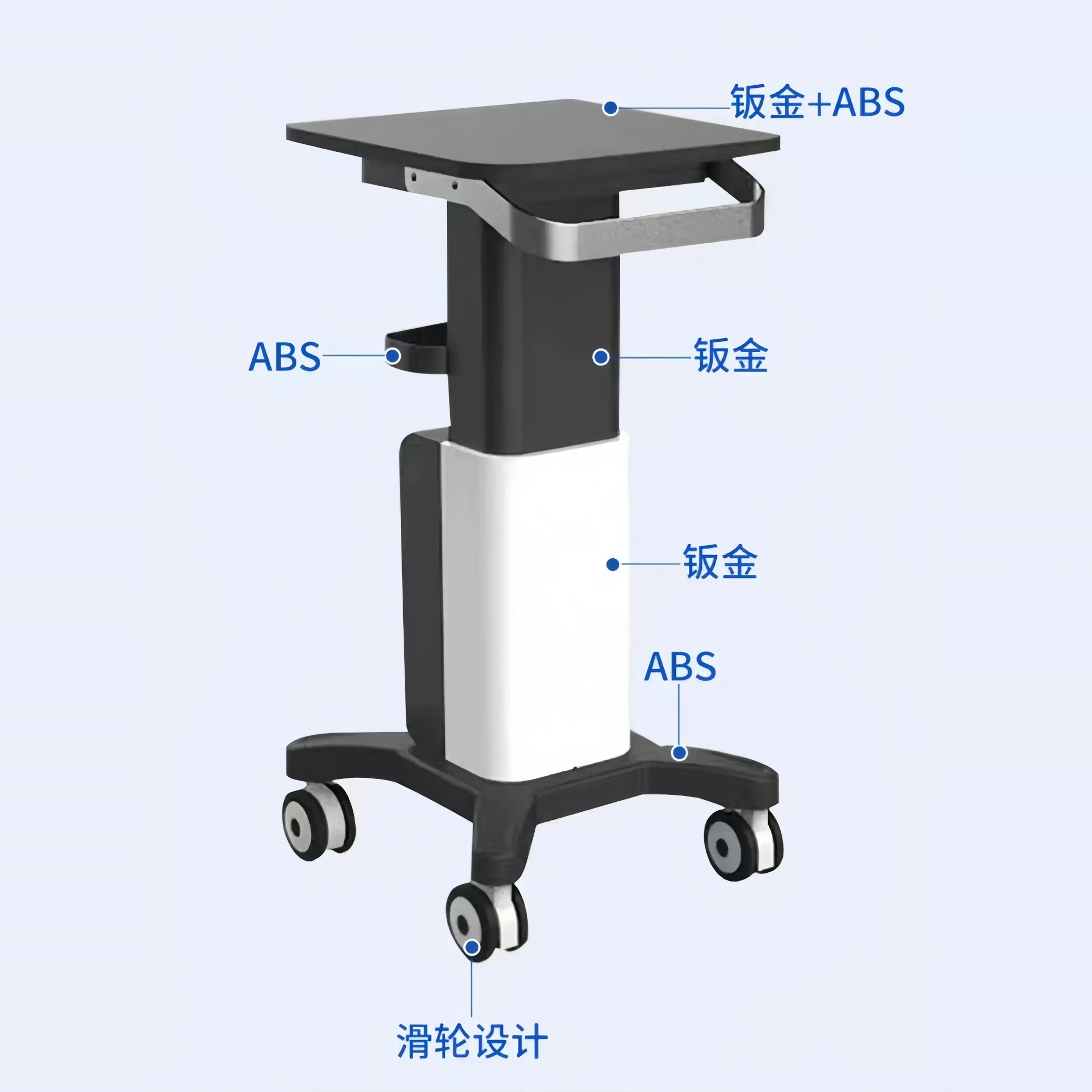 Beauty Salon Tray Mobile Cart Tool Trolley Professional Household Multi-purpose Wheels Organizers Trolleys Hairdresser Rollers