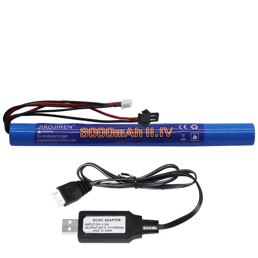 11.1V 3000MAH 18650 lipo Battery for AKKU Mini Airsoft Gun Battery RC model toys accessories 3S Water Gun RC Lipo battery