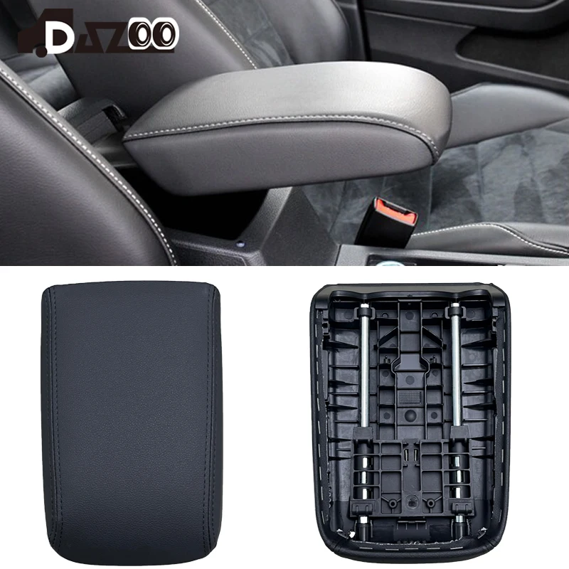 for-vw-golf-7-75-mk7-2013-2020-5g0864207d-interior-black-leather-center-console-armrest-cover-pad-trim
