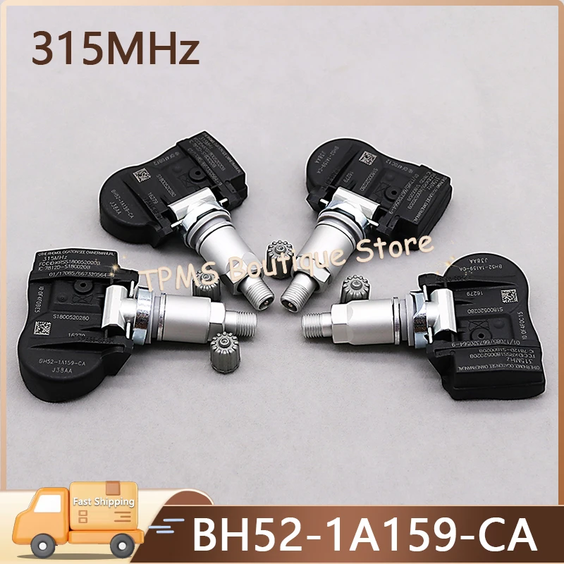 

BH52-1A159-CA 315MHz 4pcs Tyre Pressure Monitoring System TPMS Sensor For Jaguar XF Land Rover Discovery FreeLander Range Rover