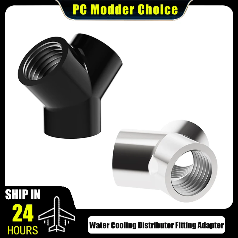 

Freezemod водяное охлаждение Y-образный разветвитель распределительный фитинг адаптер, внутренний G1/4 ''X3 Тройник, черный/серебристый, стандартный